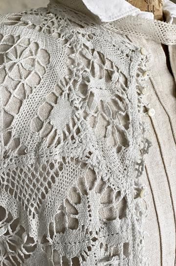 ヴィンテージレースボレロ vintage(ヴィンテージ) 40's~ lace stich short bolero レース