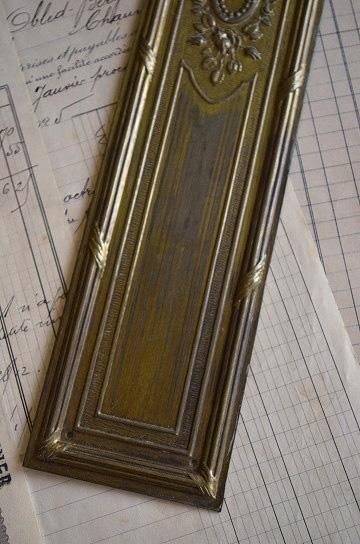 L2804-701-5   送料込！フランスアンティーク　真鍮　ドアプレート 送料込！フランスアンティーク 真鍮 ドアプレート L2804-701-5