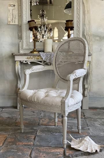 フレンチアンティークアームチェア【パディントン】｜アンティーク家具