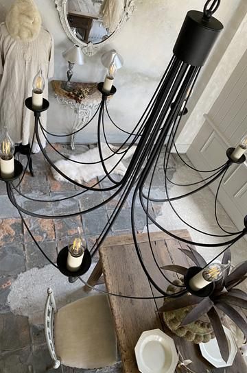 ロートアイアン8灯シャンデリア 【パディントン】｜アンティーク家具