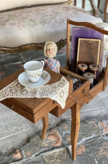 アンティーク　ソーイングマシンテーブル Sewing Table / ソーイングテーブル 〈裁縫・手芸・サイド