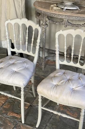 ホワイトナポレオンチェア【パディントン】｜アンティーク家具