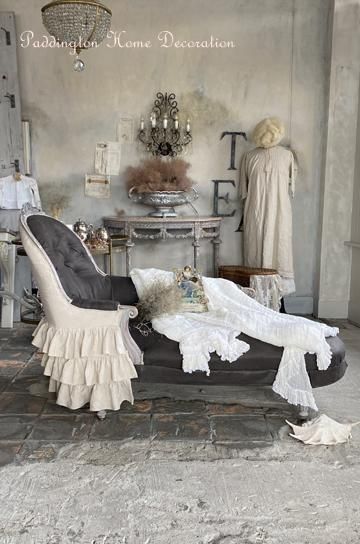 フレンチアンティークカウチソファ