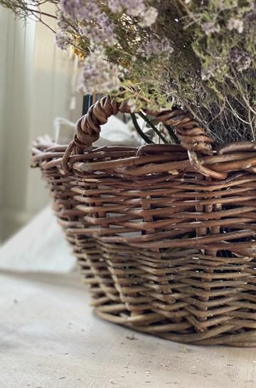 【未使用品】フランス ヤナギ細工の収穫かご 未使用品】フランス ヤナギ細工の収穫かご