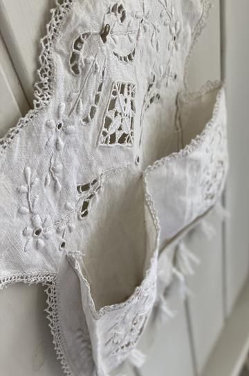 アンティークフランス ピケドプロヴァンス ボビンレース刺繍