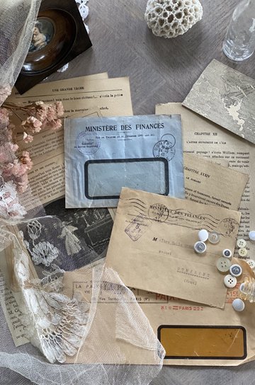 フランスの古紙や封筒のセット【パディントン】｜ブロカント