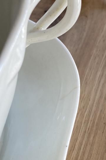 白い陶器のソーシエール【パディントン】｜ブロカント