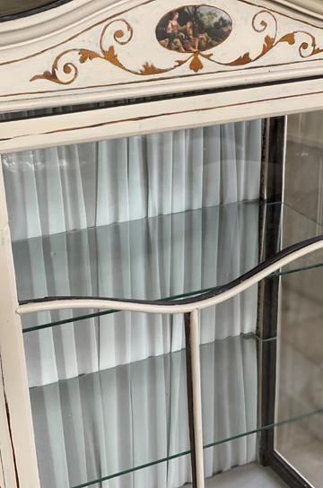 希少 ステンドガラス♦️ロココ♡アンティーク キャビネット♦️2個