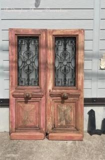 フランス アンティーク panel double doors ドア テーブル フランス アンティーク panel double doors ドア テーブル