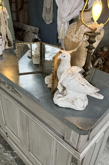 フレンチショップカウンターテーブル グレー【パディントン