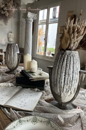 花瓶 フラワーベース　アンティーク　錫 アンティーク錫製フラワーベース【パディントン】｜アンティーク家具