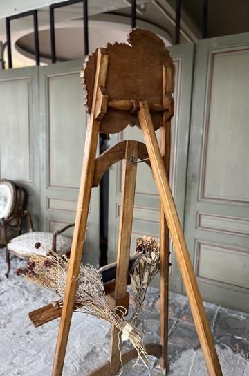 木製イーゼル　アンティーク調 三角イーゼル Ver2.0 ブラウン スタンド看板 イーゼルスタンド