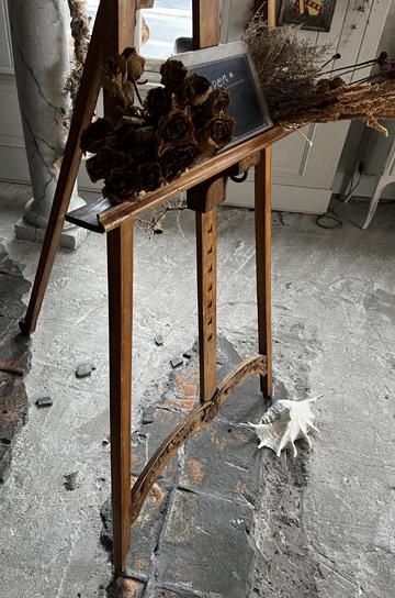 フレンチアンティーク木製イーゼル【パディントン