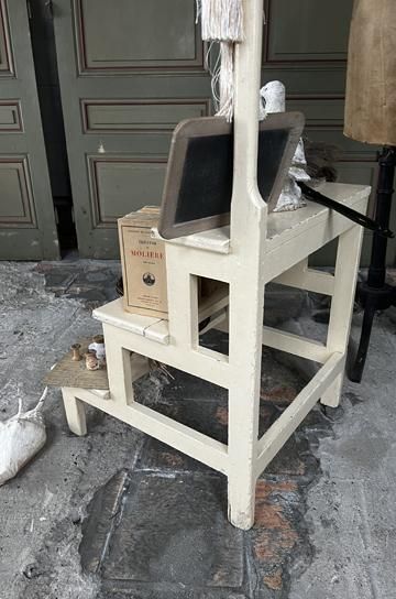 アンティークチャーチステップスツール【パディントン