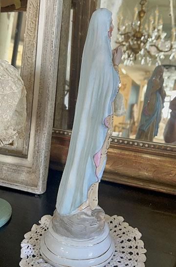 アンティークマリア像ブルーベールフュイギュリン【パディントン