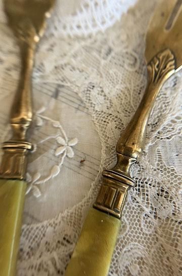 真鍮製フルーツフォーク【パディントン】｜ブロカント