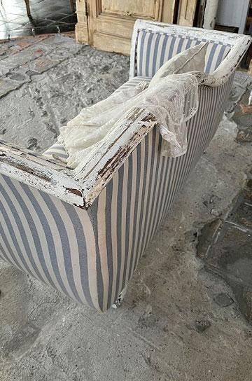 F963\"　アンティーク　レトロ　片アームカウチソファ　W1500 F963