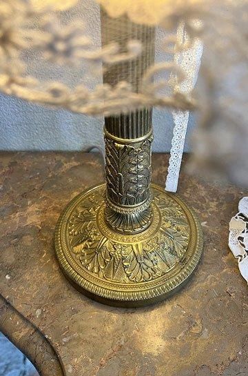 お値下げ‼️薔薇のチュールレース柄の卓上ランプ お値下げ‼️薔薇のチュールレース柄の卓上ランプ チュールレース