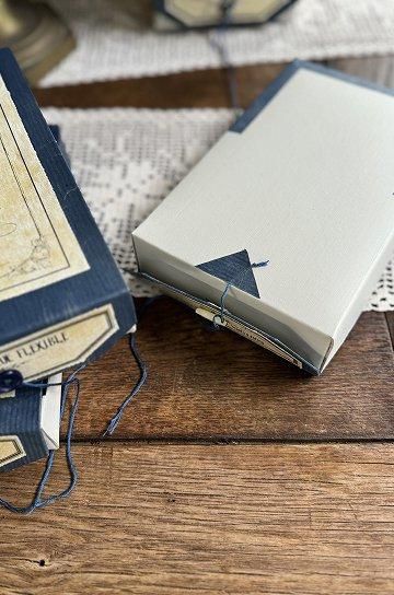 メルスリーボタン紙箱5個ブルーセット【パディントン】｜ブロカント