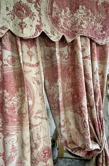 トワルドジュイバランス付きカーテンセット【パディントン