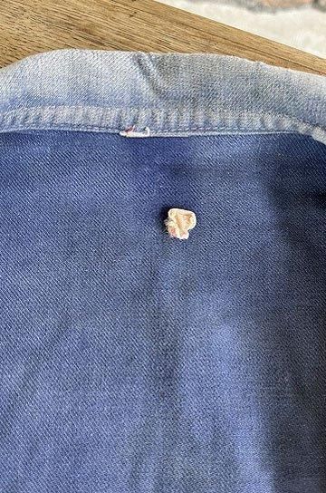 雰囲気抜群 大きめサイズ ブルーモールスキン ジャケット 40's】French Vintage Blue Moleskin Work Jacket 