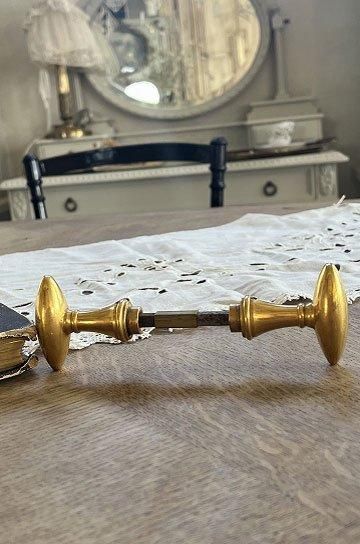 フレンチ アンティーク 陶器製ドアノブ 建具金物 3036