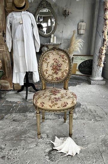 ロココ調バルーンバックチェア【パディントン】｜アンティーク家具