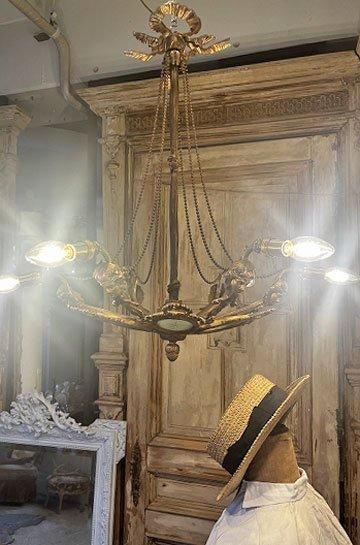 ルイ16世カメオシャンデリア【パディントン】｜アンティーク家具