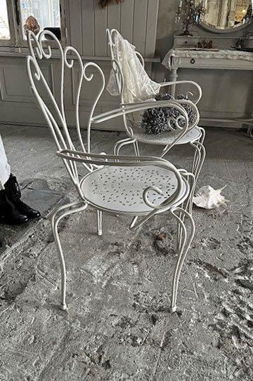 イギリス　アイアン　アームチェア 1920-30's ヴィンテージ インダストリアル アイアン アーム