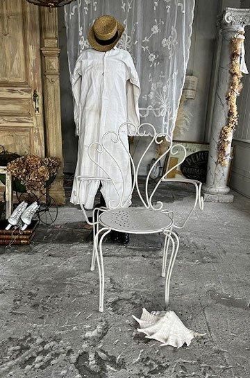 イギリス　アイアン　アームチェア アイアンガーデンアームチェア【パディントン】｜アンティーク家具