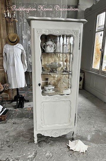 三面ガラスキャビネット【パディントン】｜アンティーク家具