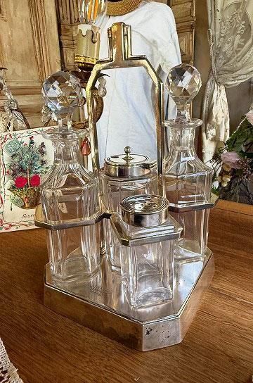 シルバー製クリスタルサーヴィスセット【パディントン】｜アンティーク家具