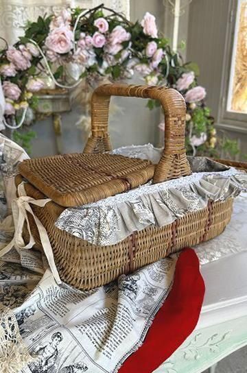 アンティークかご