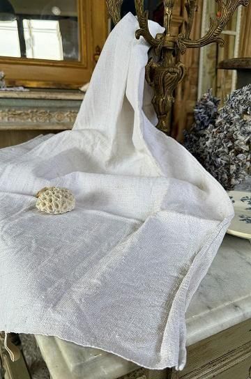 フレンチリネンモノグラムタオル【パディントン】｜ブロカント