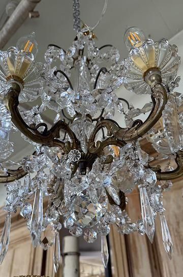 アンティーク　フランス　 シャンデリア ガラス　ドロップ　クリスタル 000000004904_d7kMrxQ.jpg