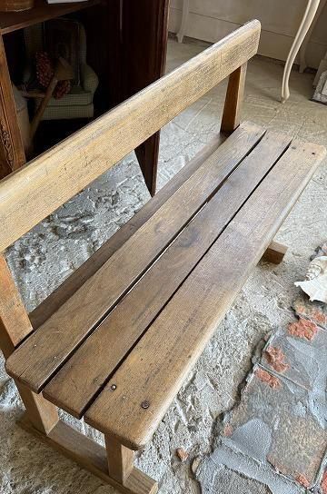 ヴィンテージベンチ 1960-70's ヴィンテージ スチール ウッド ベンチ - アンティーク