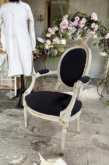 MOBILIA モビリア ルイ16世様式 アームチェア エグゼクティブチェア ルイ16世アームチェア【パディントン】｜アンティーク家具