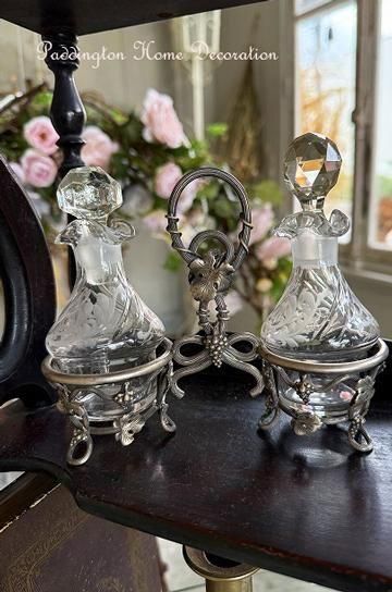 シルバー製クリスタルサーヴィスセット【パディントン】｜アンティーク家具