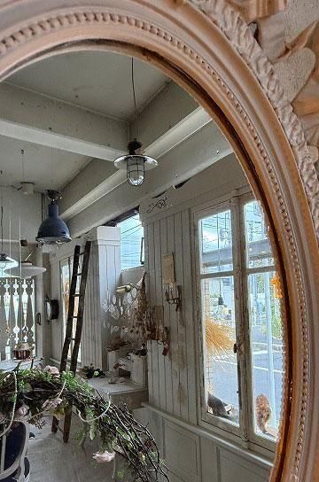 ルイ16世リボンミラー【パディントン】｜アンティーク家具