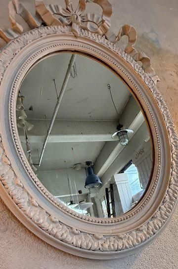 ルイ16世リボンミラー【パディントン】｜アンティーク家具