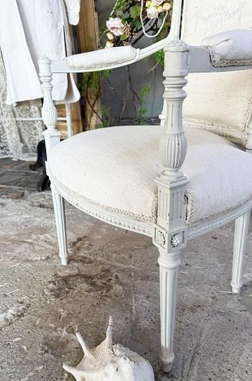 ルイ16世アームチェアb【パディントン】｜アンティーク家具