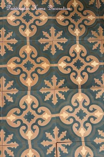 アンティークタイルs2 クワトレフォイルタイル【パディントン