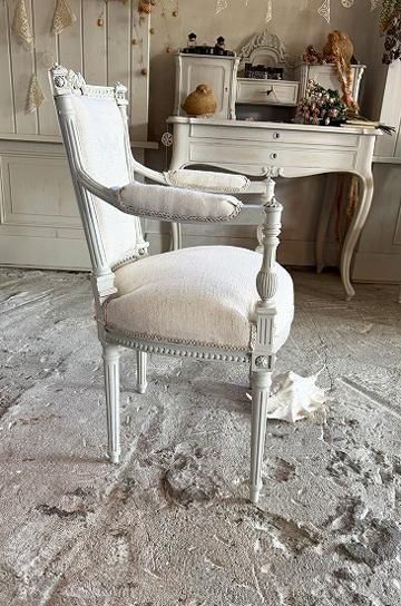 ルイ16世アームチェアc【パディントン】｜アンティーク家具