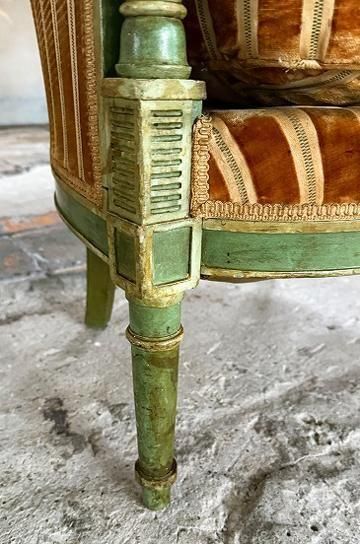 ルイ16世シングルソファ【パディントン】｜アンティーク家具