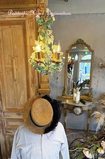 ミントローズペタルシャンデリア【パディントン】｜アンティーク家具