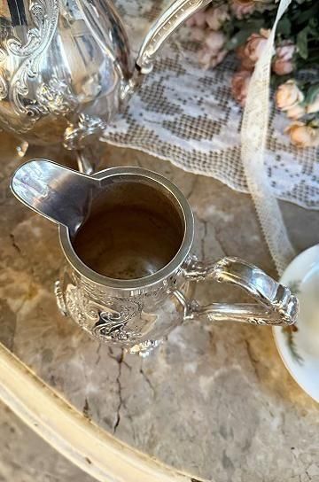 ロココ調カフェ3点シルバープレートセット【パディントン】｜ブロカント