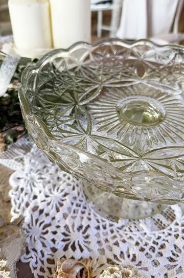 星模様のガラスコンポティエ【パディントン】｜ブロカント