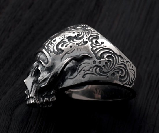 Ring/tellers skull 003 custom Jinny's/シルバーアクセサリー/スカル/リング/15~30号