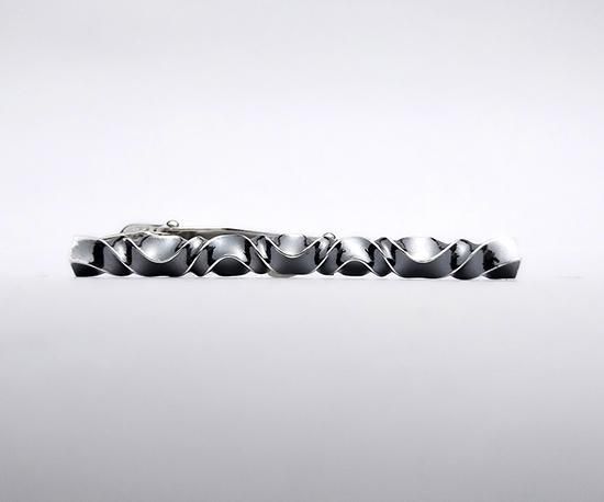 Hizm/5つ波形のゆらぎネクタイピン/TC-02/シルバー925