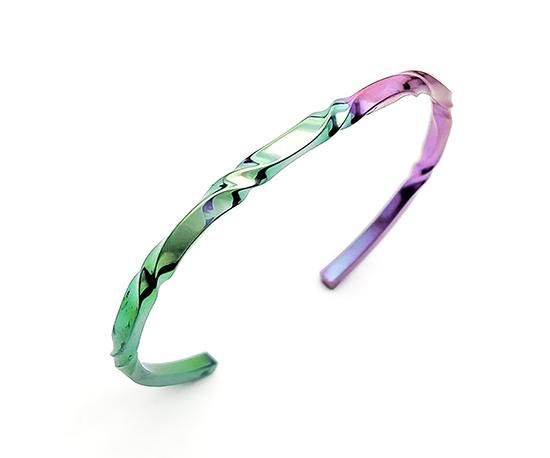 Hizm/ゆらぎチタンバングル春色/純チタン/バングル/15~20cm Hizm/ゆらぎチタンバングル春色/純チタン/バングル/15~20cm